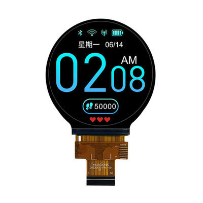 2Modulo di visualizzazione LCD circolare TFT da 0,1 pollici, monitor LCD circolare per orologi intelligenti personalizzato