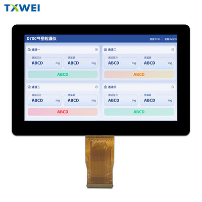 Display LCD IPS TFT da 7 pollici 1024X600 1000nits 50 pin LVDS Display per monitor industriali
