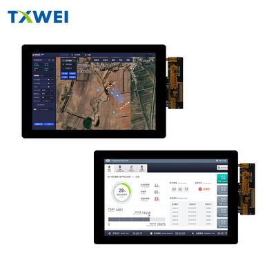 Pannello di visualizzazione del telecomando del drone 1200 * 1920 con laminazione completa touch integrato Incell da 7 pollici